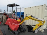 AGROTK Mini Excavator QH-12 (NEW) w/thumb gas engine  Yellow