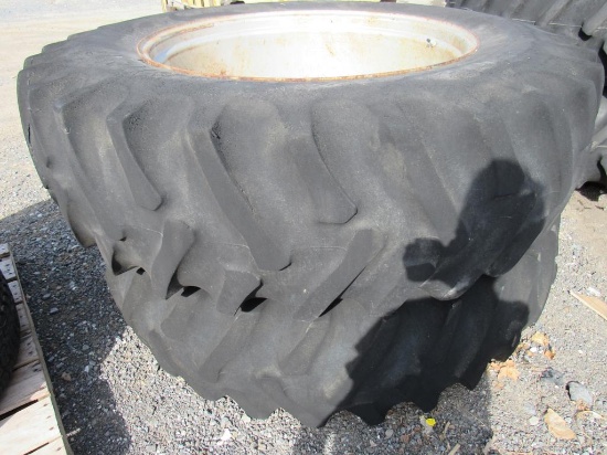 18-4-38 8-Bolt Dual Rims & Tires (pr)