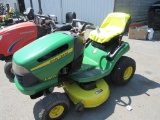 JD LA125 Riding Mower, 17.5 HP Kohler Engine,