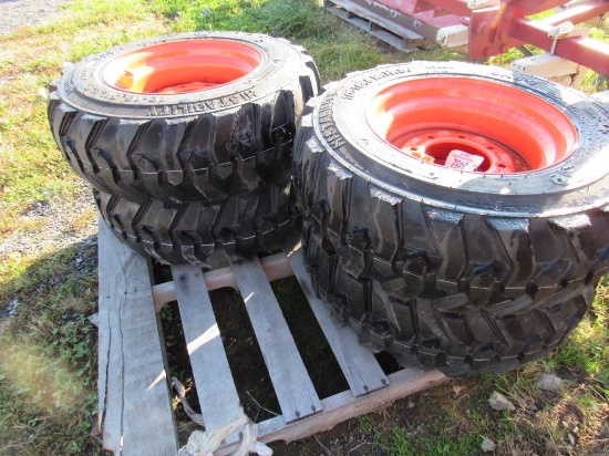 (New)10-16.5 Forerunner Tires on Wheels for Bobcat