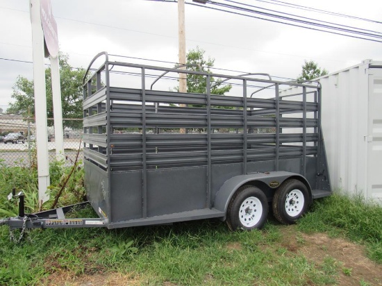 2023 12' Open Top Stock Trailer w/Title