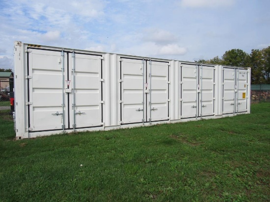 Shipping Container w/Side Doors 40', Damaged Floor