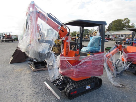 AGROTK L12 Mini Excavator, ROPS Thumb & Canopy (New)