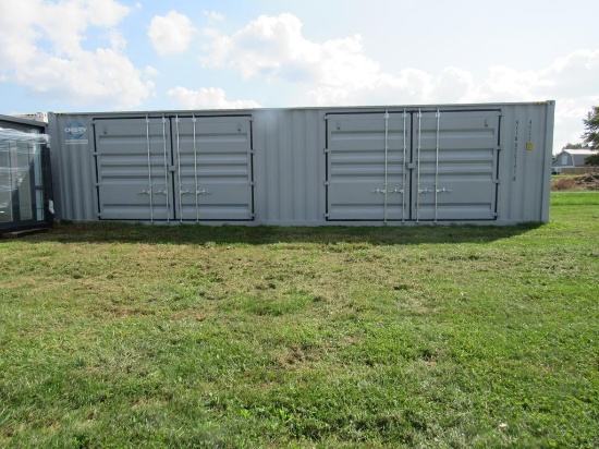 40' Container, 2 side Doors, 1 End Door