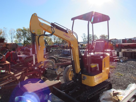 New Cherry Excavator w/Attachements