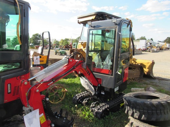 Miva VA13C Mini Excavator w/Cab & Thumb