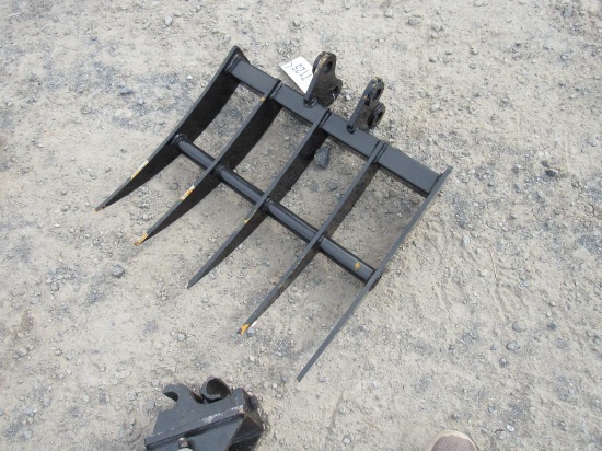 Miva Mini Excavator Root Rake (New)
