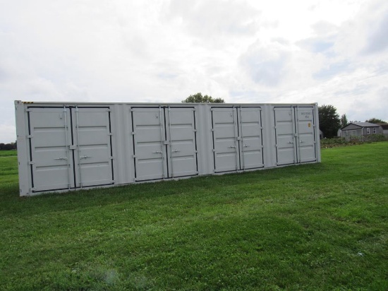40' Shipping Container w/4 Side Doors