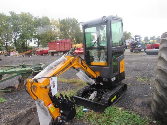 Miva VA13C Mini Excavator w/Cab & Thumb