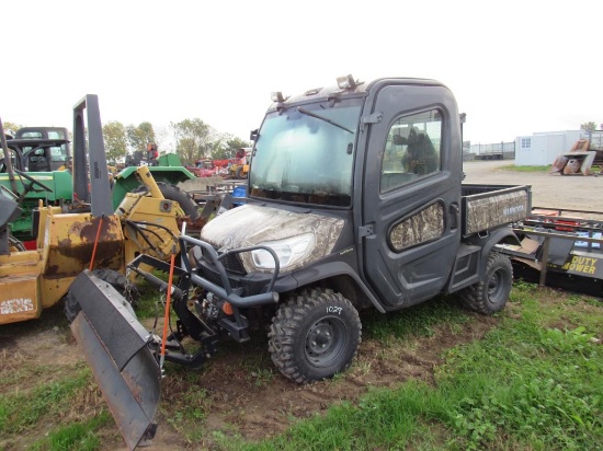 Kubota RTV X1100C, Dsl, Cab, H-A/C, Snow Plow