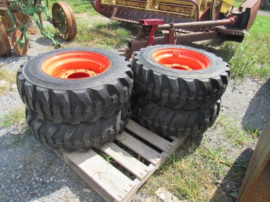 (New) 10-16.5 Forerunner Tires on Bobcat (set  4)