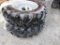 (New) Titan 12.4 x 24 Tires & Rims (pr)