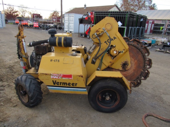 Vermeer TC4A Trencher Hatz Dsl on Trailer