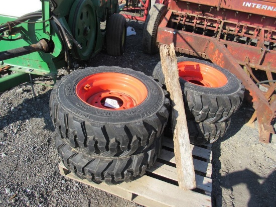 (New) 10-16.5 Forerunner Tires on Bobcat (set  4)