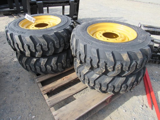 (New) 10-16.5 Tires on Wheels for NH/JD/CAT
