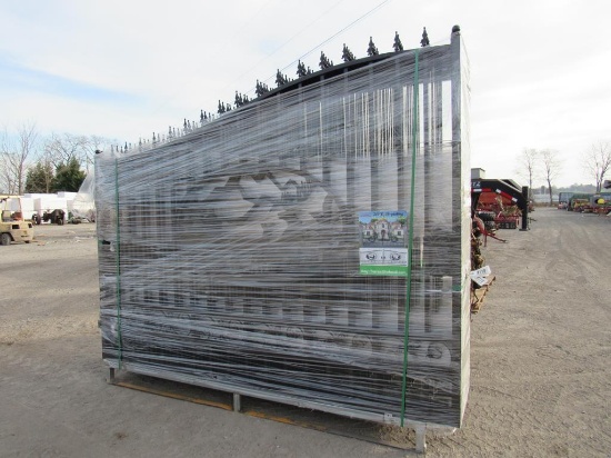 New Greatbear 20' Bi-Parting Iron Gate Pair, Deer