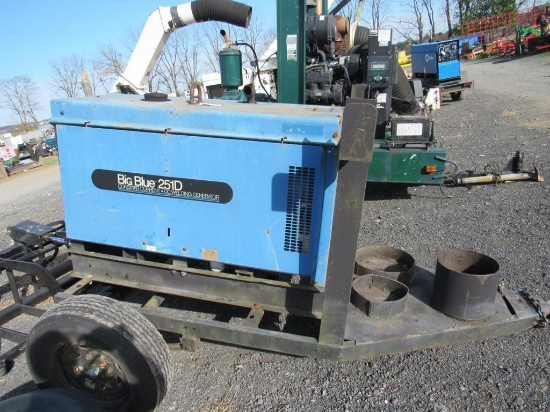 Big Blue 251D Welder on Trailer