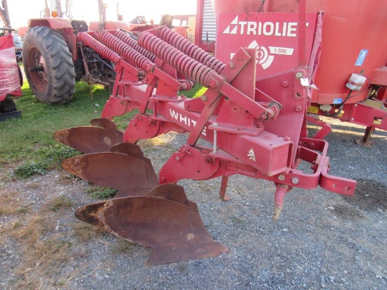 White 3Pt 3B Spring Reset Plow