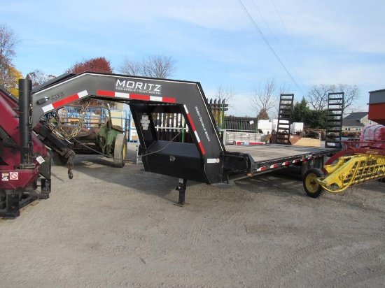 2018 Moritz 24' Gooseneck Trailer w/ Title