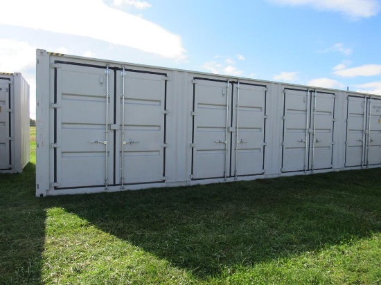 40' Shipping Container w/4 Side Doors