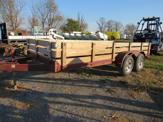 2008 Burkholder Skidloader Trailer w/ Title,