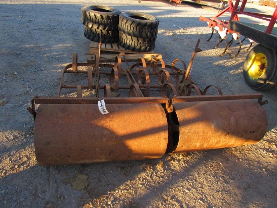 Horse Drawn Spring Tooth Harrow Roller