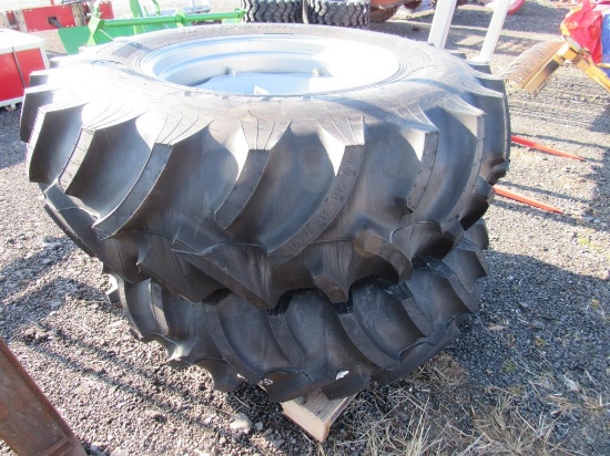 (New) Titan 16.9 x 28 Tires & Rims (pr)