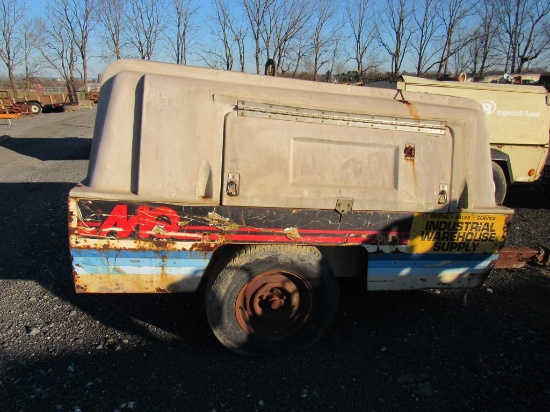 Multiquip Dsl Air Compressor on Trailer w/JD Dsl