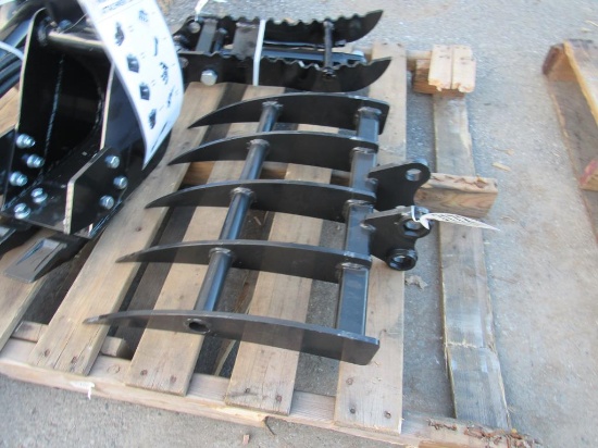 Miva Mini Excavator Root Rake (New)