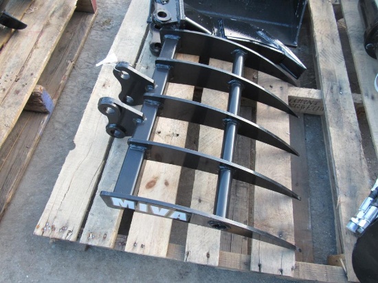 Miva Mini Excavator Root Rake (New)