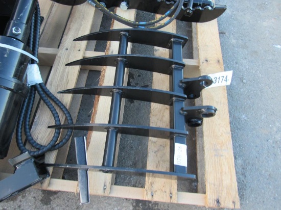 Miva Mini Excavator Root Rake (New)