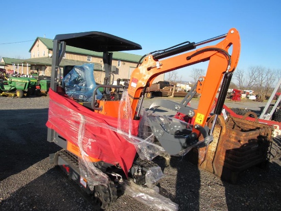 AGT L12 Mini Excavator, ROPS Thumb & Canopy New