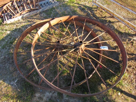 Steel Wagon Wheels (pr)