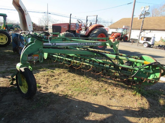 JD #74 Hay Rake, Hydraulic Drive