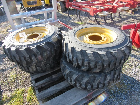 (New) 10-16.5 Tires on Wheels for NH/JD/CAT