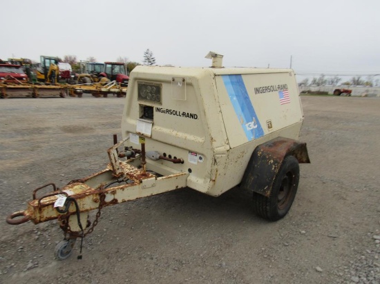 Ingersoll Rand Air Compressor, Dsl w/JD Engine