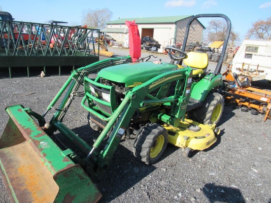 JD 2210 w/Loader & Mower (weak hydro)