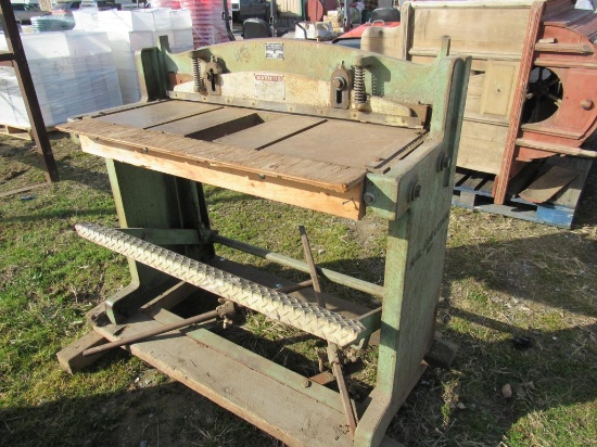 Peck Stow & Wilcox Manual Plate Steel Cutter