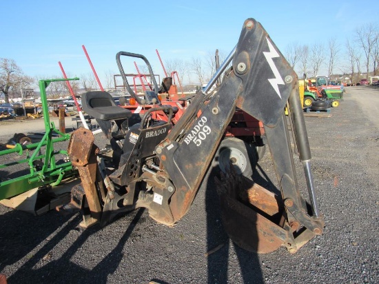 Bradco 509 Skid Steer QA Backhoe