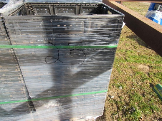 Black Collapsible Produce Crate - 24"x16"x6"