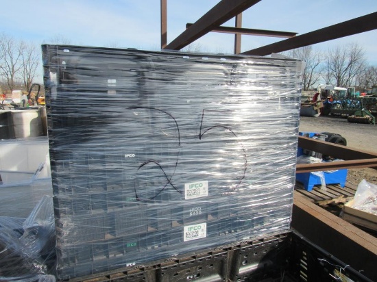 Black Collapsible Produce Crate - 24"x16"x8"