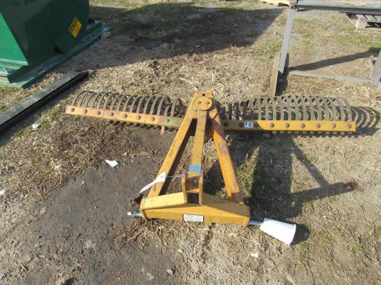 Woods 3Pt 6' Stone Rake (bent)