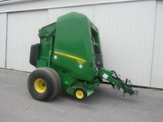 JD 460M Mega Wide Round Baler, 11702 Bales w/Shaft