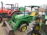 JD 790 Tractor, 4x4, Ldr, ROPS