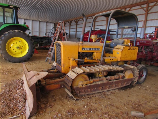 JD 350 Dozer Crawler w/Canopy Runs