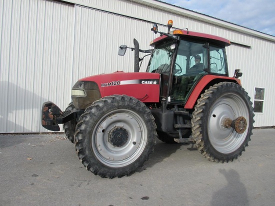 CIH MXM 120 Tractor, Cab, H-A/C, LHR, 4x4, Duals,