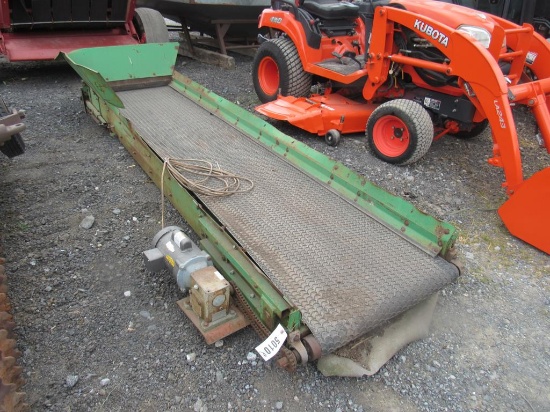 10.5' Long x 2' Wide 110V Belt Conveyor