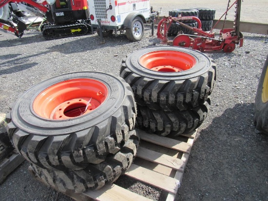 (New) 10-16.5 Tires on Wheels for Bobcat (set 4)