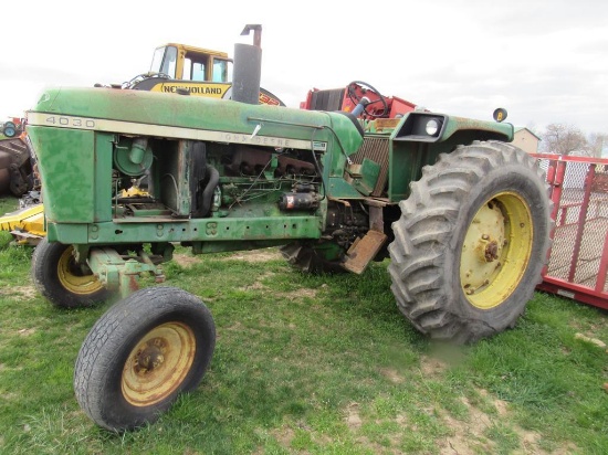 JD 4030 Tractor, Open Station, Syncrotrans,Salvage