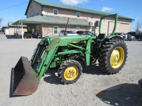 JD 1050 Tractor w/JD 75 Loader, ROPS, Dsl